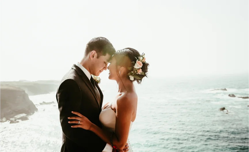 Elopement wedding photographer in California